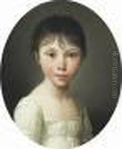 Portrait De Jeune Fille by Louis Leopold Boilly