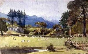 Langdale from the North Shore of Windermere by John Harden