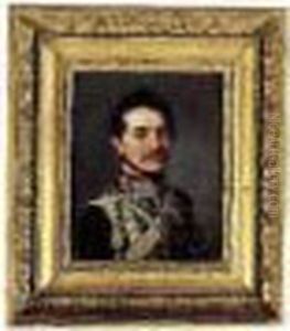 Portrait D'un Hussard by Louis Leopold Boilly