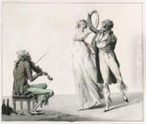 La Folie Du Jour by Louis Leopold Boilly