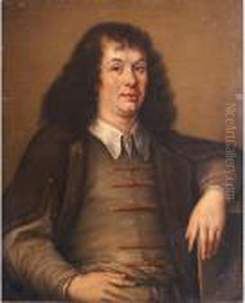 Portrait Of A Man Holding A Book - view 1