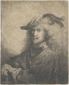 Portrait Of An Officer (self-portrait). by Ferdinand Bol