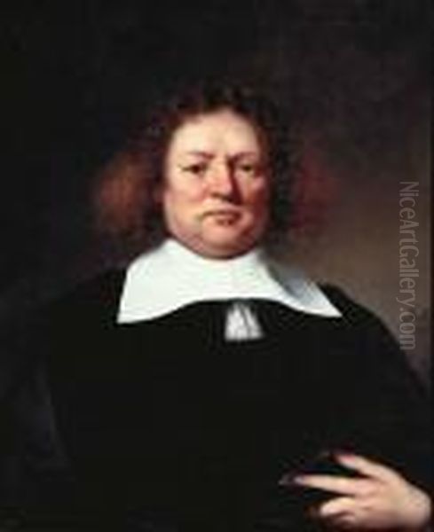 Portrait Of A Gentleman,
Traditionally Identified As Lord Hebdon, Half-length, In A Black Costume
And A White Collar - view 1