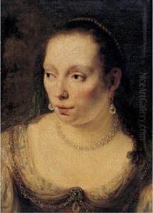 Portrait Of A Lady by Ferdinand Bol