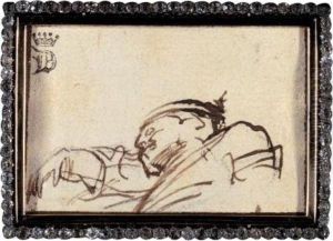 Sleeping Figure by Ferdinand Bol