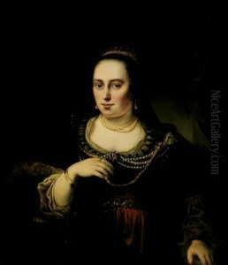 Junge Frau Mit Perlenschmuck. Junge Frau Mit Perlenschmuck.