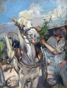 La Bardatura Di Un Cavallo by Giovanni Boldini
