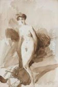 Etude De Femme Nue En Pied by Giovanni Boldini