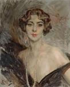 Portrait De La Marquise Carla Vitelleschi