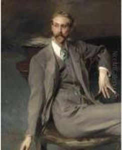 Portrait Of The Artist Lawrence Alexander ("peter") Harrison by Giovanni Boldini