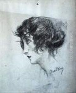 Portrait De Femme De Profil by Giovanni Boldini