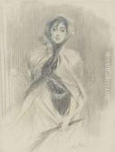 Portrait D'emiliana Concha De Ossa by Giovanni Boldini