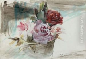 Bouquet De Roses by Giovanni Boldini