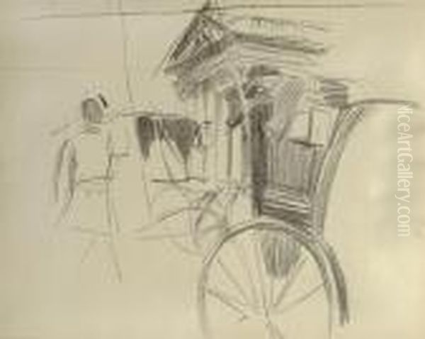 Cab In Trafalgar Square, Londra - view 1