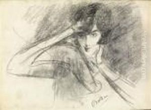 Portrait De Femme by Giovanni Boldini