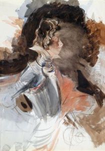 Un Guerriero In Armatura by Giovanni Boldini