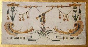 Bells and a tambourine from La Grande Singerie by Christophe Huet