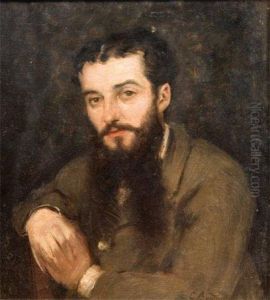 Portrait Du Peintre Alessandro Lanfredin by Giovanni Boldini