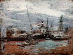 Venezia, Punta Della Dogana by Giovanni Boldini