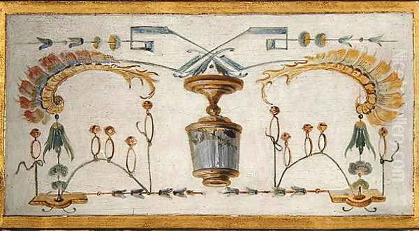 Bottle decorated with insects and bells from La Grande Singerie - view 1