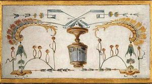 Bottle decorated with insects and bells from La Grande Singerie