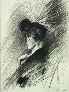 Ritratto Di Donna Con Sigaretta by Giovanni Boldini
