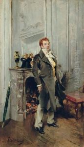 Portrait Of The Actor Coquelin Aine by Giovanni Boldini