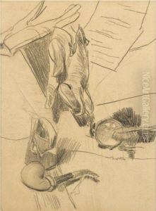 Guanti, Pipa E Specchio by Giovanni Boldini