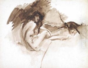 Nudo Femminile Seduto by Giovanni Boldini