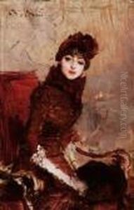 Ritratto Di Signora Seduta In Poltrona by Giovanni Boldini
