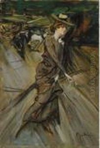 Donna A Passeggio by Giovanni Boldini
