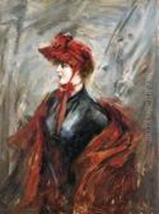 Signora In Rosso by Giovanni Boldini
