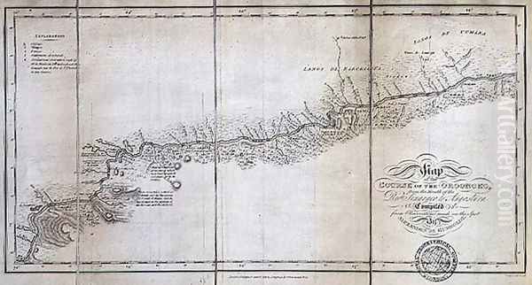 Map of the course of the Oroonoko from the Mouth of the Rio Sinaruco to Angostura - view 1