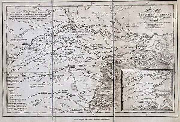 Map of the Eastern part of the Province of Verina between the Oronooko the Abura and the Rio Meta - view 1