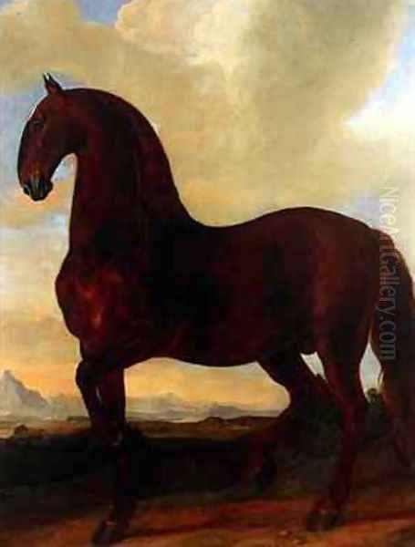The Bay Stallion at the Eisgruber Stud - view 1