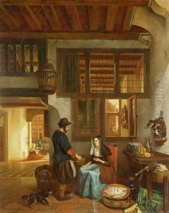 A Dutch interior by Hubertus van Hove