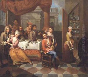 Dutch Interior by Hubertus van Hove