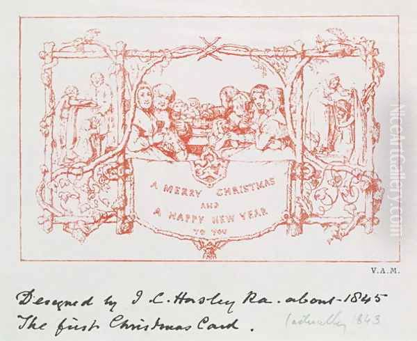 The Christmas Card Horsley Designed and Sent to Henry Cole - view 1