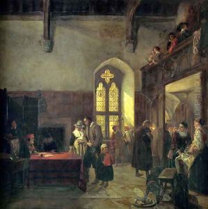 Rent Day at Haddon Hall by John Callcott Horsley