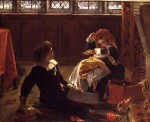 Under the Mistletoe by John Callcott Horsley