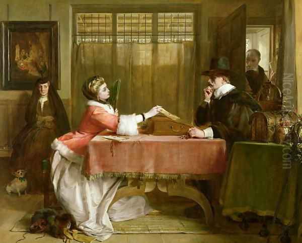 The Banker's Private Room Negotiating a Loan 1870 - view 1