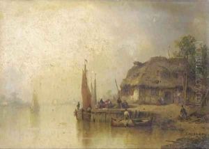 Unloading the boat by Ludwig Hermann