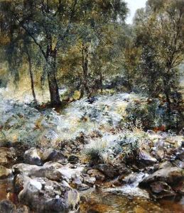 When the Leaves Begin to Turn by Alfred William Hunt