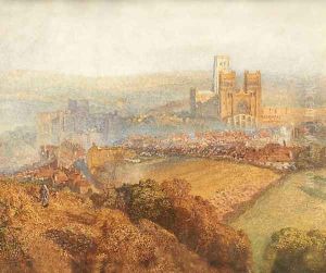 Durham, misty with colliery smoke