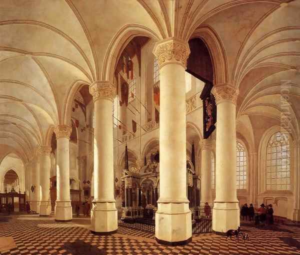 Ambulatory of the New Church in Delft with the Tomb of William the Silent - view 1