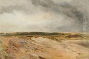 An Extensive Shore Scene, Thought To Be Rhos Colwyn Bay, Anglesey by William Joseph Caesar Julius Bond