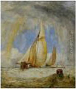Fishing Boats by William Joseph Caesar Julius Bond