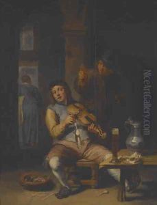 The Revelers by Willem van, the Elder Herp