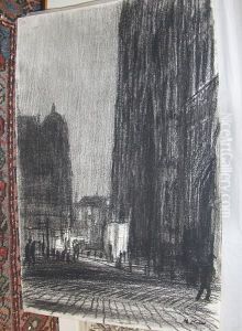 London Street Scene by Muirhead Bone