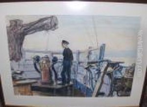 Sailor On Deck by Muirhead Bone